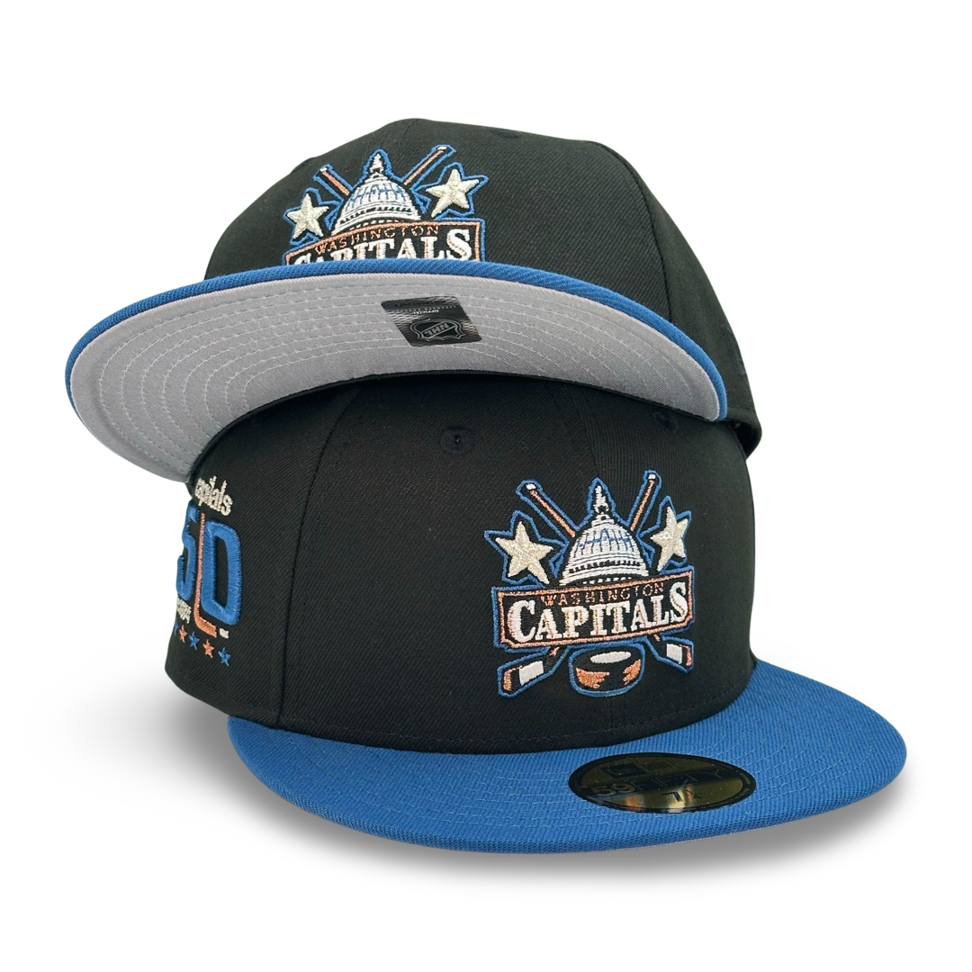 Washington Capitals "YEAR ONE" Exclusive New Era 59Fifty Fitted Hat - Black/Seashore