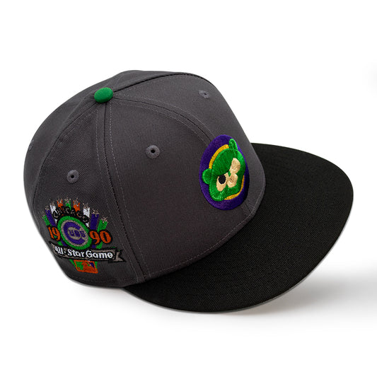 Chicago Cubs "EGGHEAD//RORANOA" Exclusive New Era 59Fifty Fitted Hat - Dark Graphite/Black