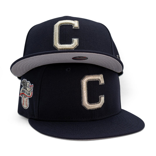 Cleveland Indians "CAP A" Exclusive New Era 59Fifty Fitted Hat - Navy