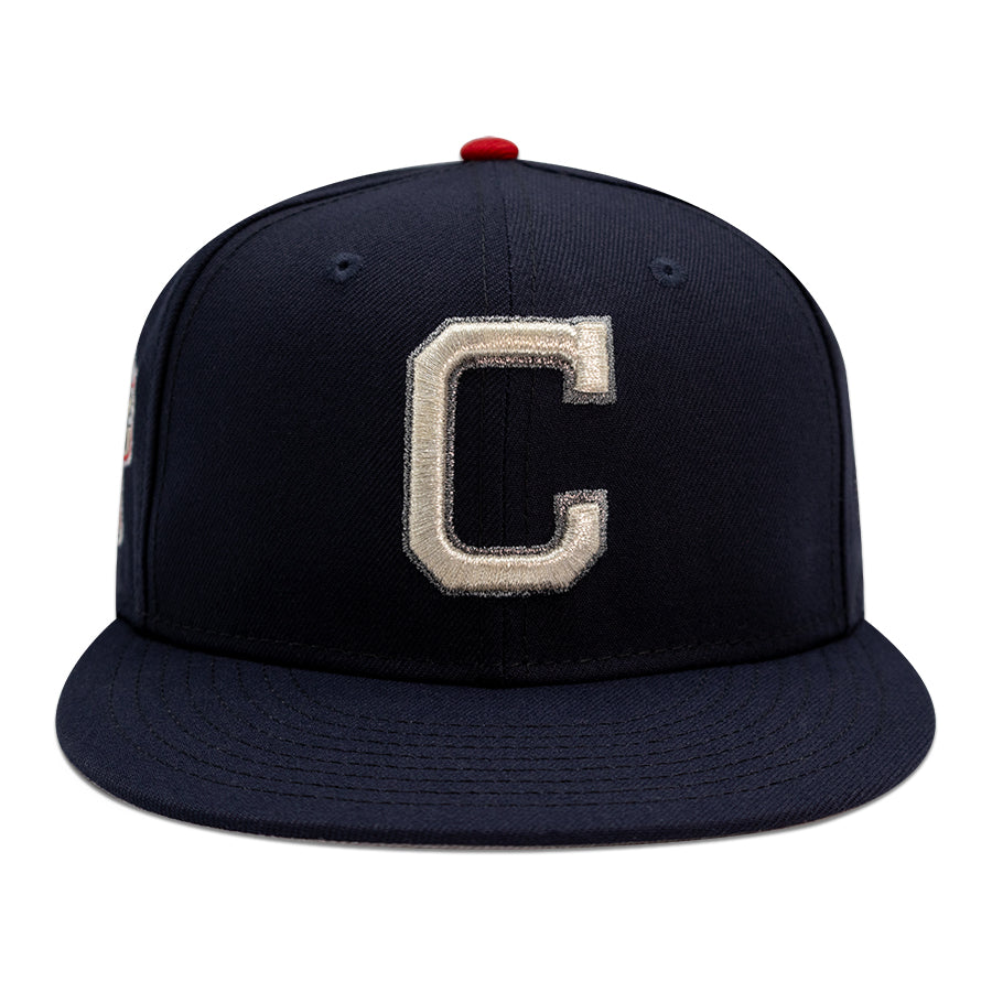 Cleveland Indians "CAP A" Exclusive New Era 59Fifty Fitted Hat - Navy