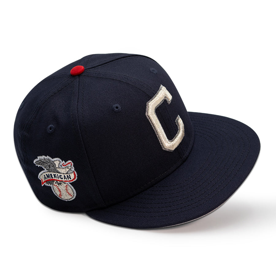 Cleveland Indians "CAP A" Exclusive New Era 59Fifty Fitted Hat - Navy