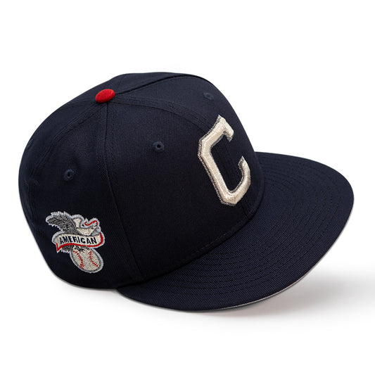 Cleveland Indians "CAP A" Exclusive New Era 59Fifty Fitted Hat - Navy