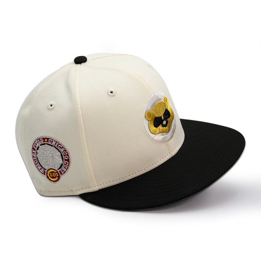 Chicago Cubs "WHITE TIGER" Exclusive New Era 59Fifty Fitted Hat - Chrome/Black