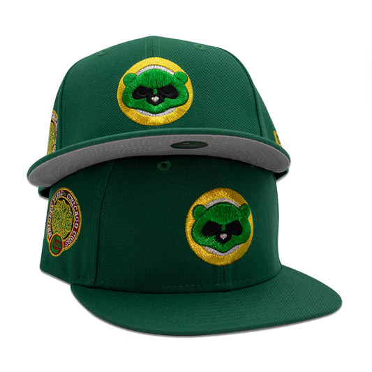 Chicago Cubs "DRAGON DAGGER" Exclusive New Era 59Fifty Fitted Hat - Emerald
