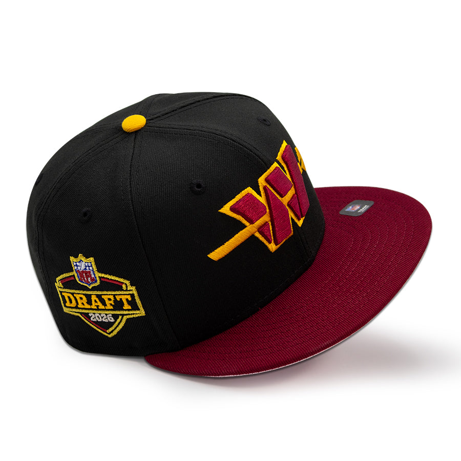 Washington Commanders "HAIL RAISER" Exclusive New Era 59Fifty Fitted Hat - Black/Cardinal