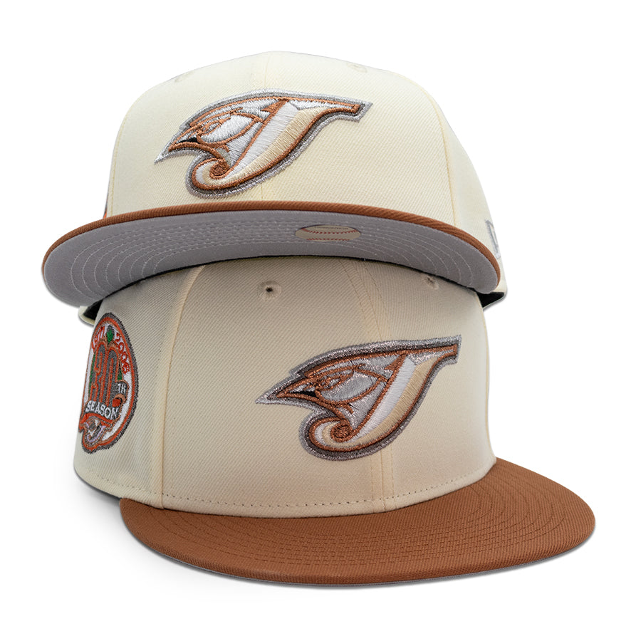 Toronto Blue Jays "CUJAYS" Exclusive New Era 59Fifty Fitted Hat - Chrome/Earth