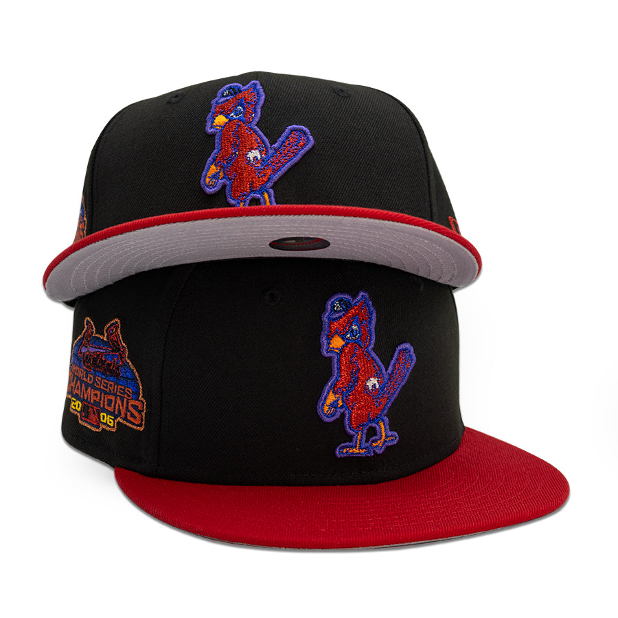 St.Louis Cardinals "LAGO" Exclusive New Era 59Fifty Fitted Hat - Black/Scarlet