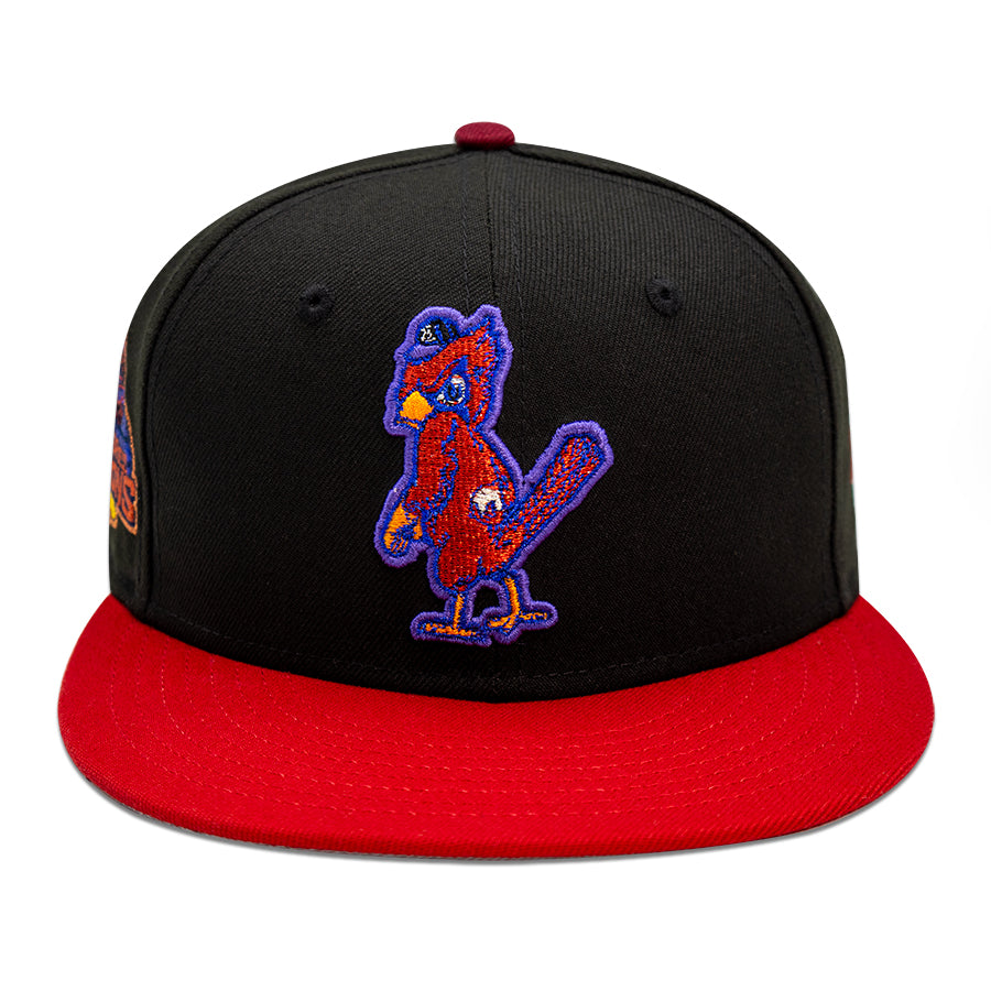 St.Louis Cardinals "LAGO" Exclusive New Era 59Fifty Fitted Hat - Black/Scarlet