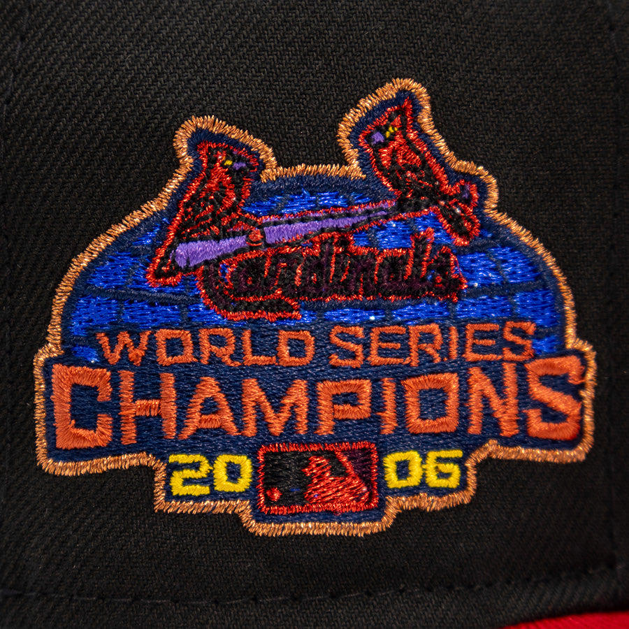 St.Louis Cardinals "LAGO" Exclusive New Era 59Fifty Fitted Hat - Black/Scarlet