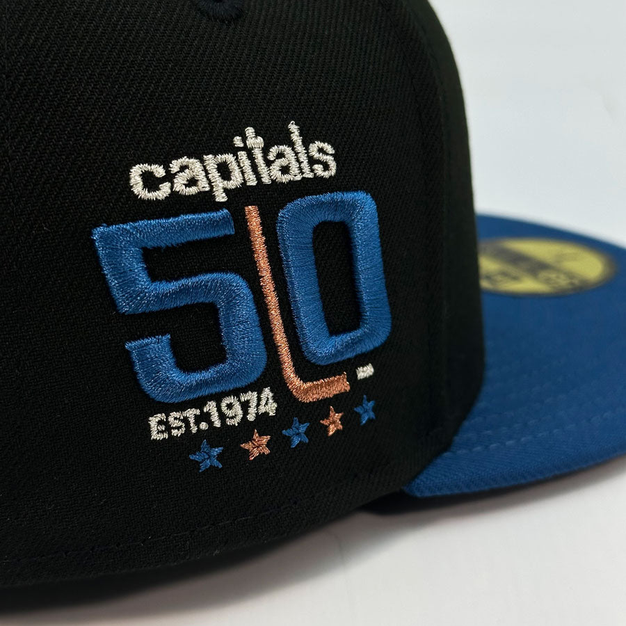 Washington Capitals "YEAR ONE" Exclusive New Era 59Fifty Fitted Hat - Black/Seashore
