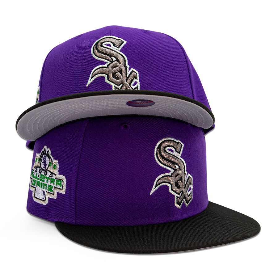 Chicago White Sox "TRAPPIN" Exclusive New Era 59Fifty Fitted Hat - Deep Purple/Black