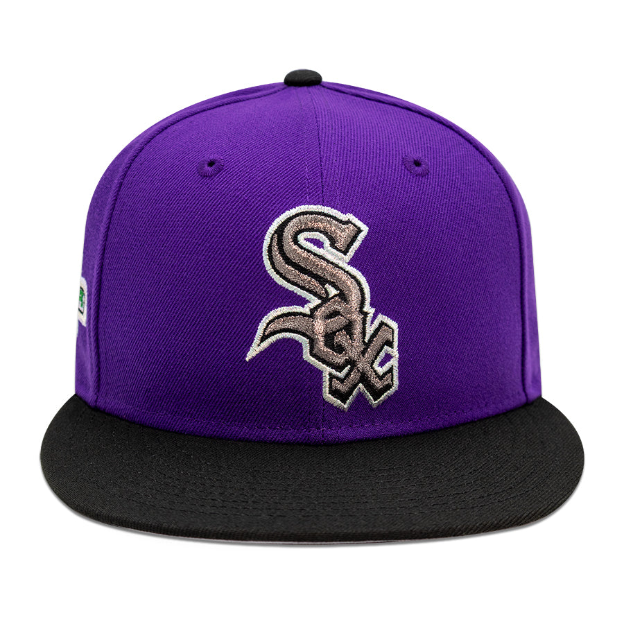 Chicago White Sox "TRAPPIN" Exclusive New Era 59Fifty Fitted Hat - Deep Purple/Black