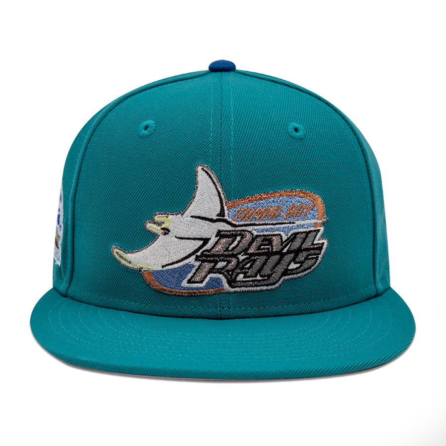 Tampa Bay Devil Rays "SEA DUSK" Exclusive New Era 59Fifty Fitted Hat - Aqua