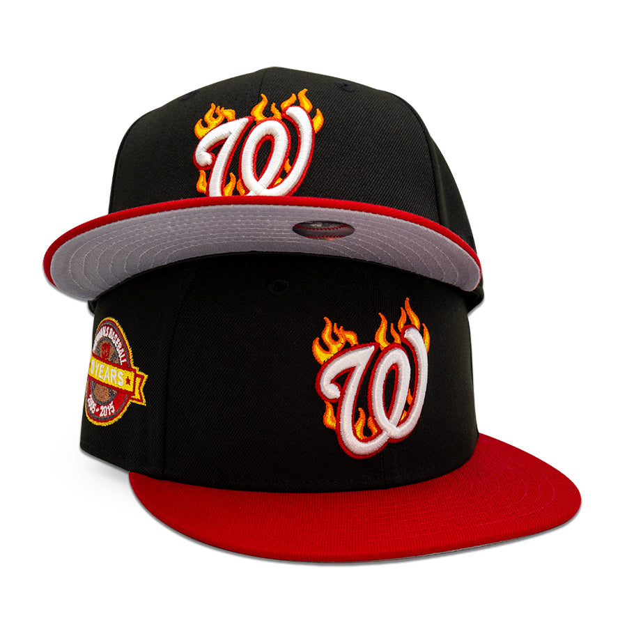 Washington Nationals "BAKIN IT" Exclusive New Era 59Fifty Fitted Hat - Black/Red
