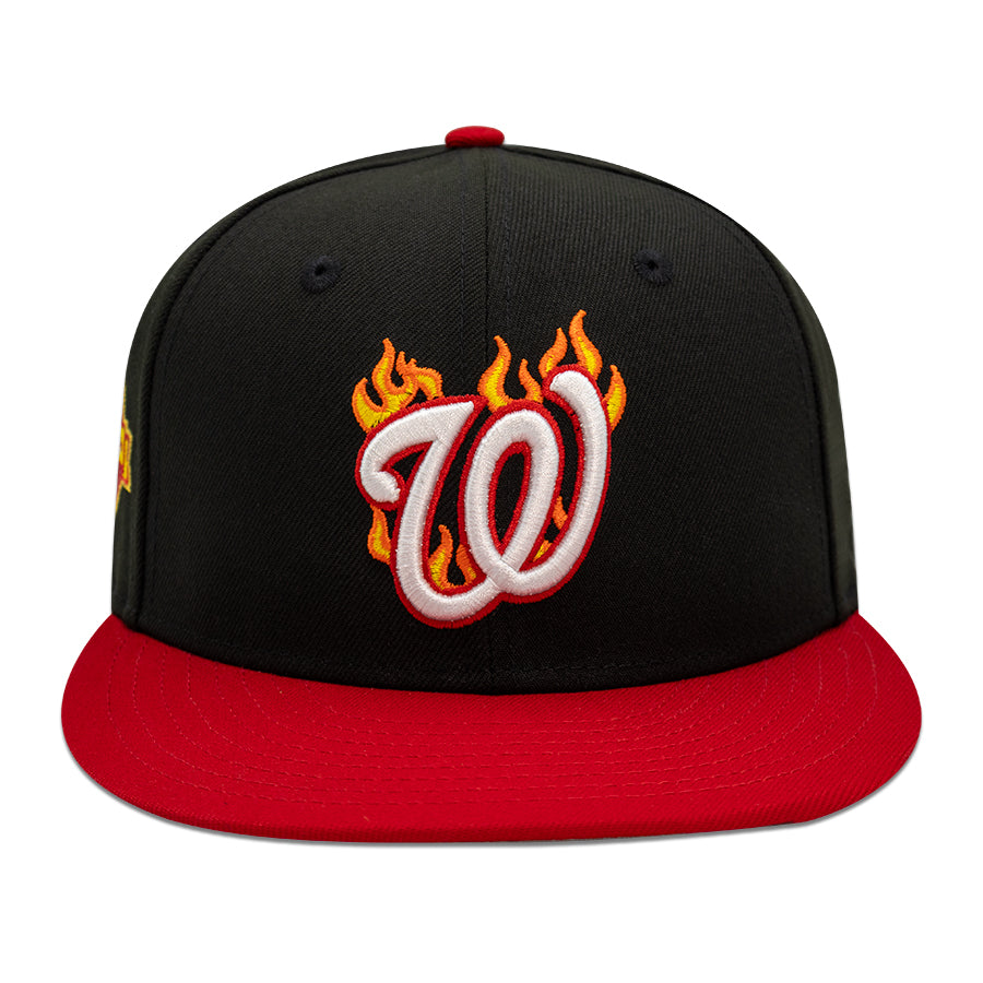 Washington Nationals "BAKIN IT" Exclusive New Era 59Fifty Fitted Hat - Black/Red