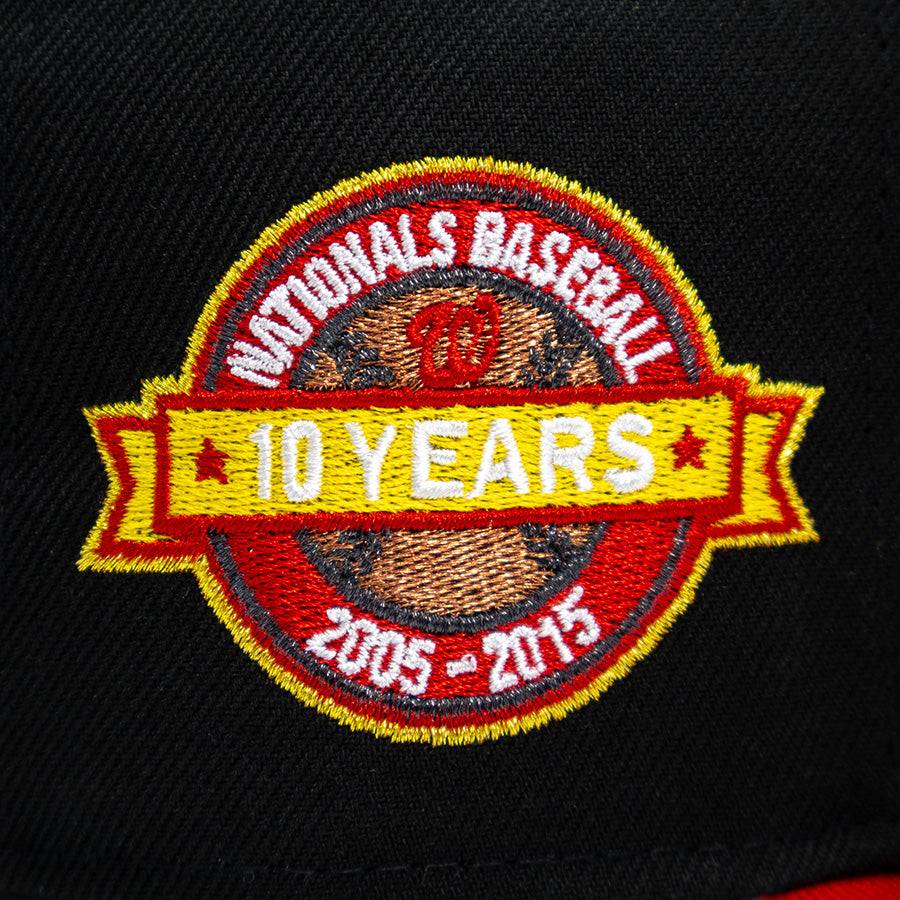 Washington Nationals "BAKIN IT" Exclusive New Era 59Fifty Fitted Hat - Black/Red