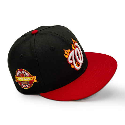 Washington Nationals "BAKIN IT" Exclusive New Era 59Fifty Fitted Hat - Black/Red