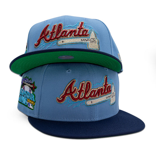 Atlanta Braves "ADVENTURE TIME" Exclusive New Era 59Fifty Fitted Hat - Sky/Oceanside