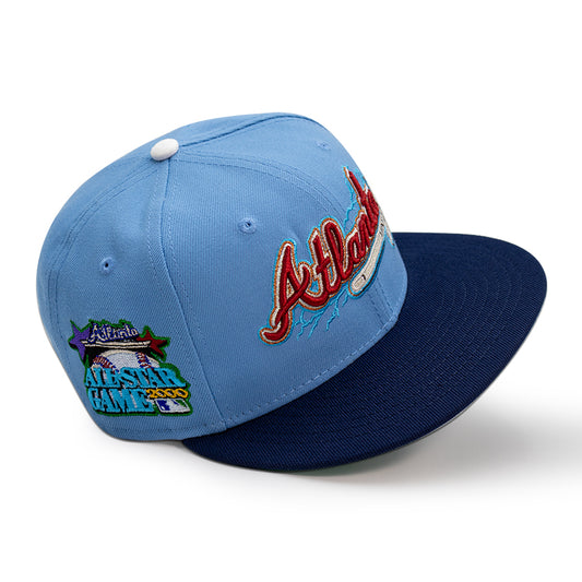 Atlanta Braves "ADVENTURE TIME" Exclusive New Era 59Fifty Fitted Hat - Sky/Oceanside