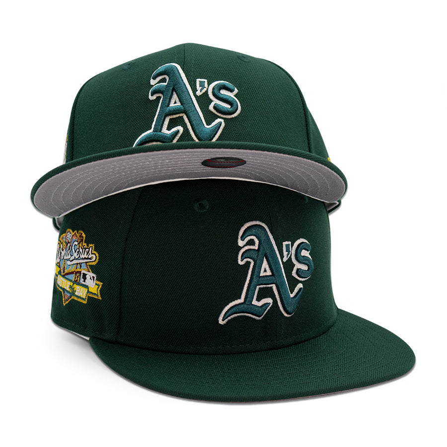 Oakland Athletics "NEW AUTHENTIC" Exclusive New Era 59FIFTY Fitted Hat - Dark Green
