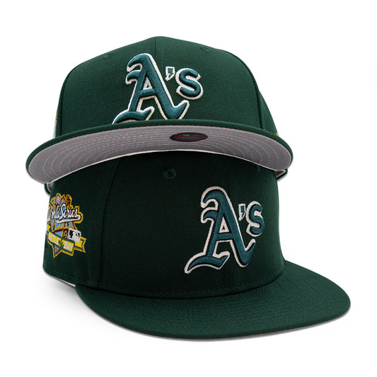 Oakland Athletics "NEW AUTHENTIC" Exclusive New Era 59FIFTY Fitted Hat - Dark Green