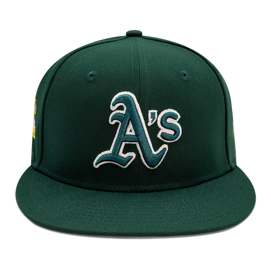 Oakland Athletics "NEW AUTHENTIC" Exclusive New Era 59FIFTY Fitted Hat - Dark Green