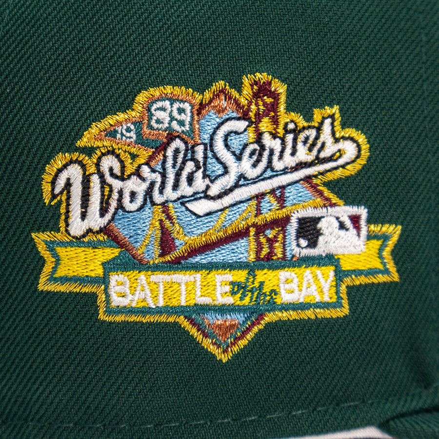 Oakland Athletics "NEW AUTHENTIC" Exclusive New Era 59FIFTY Fitted Hat - Dark Green