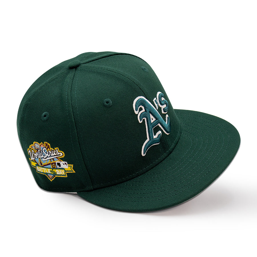 Oakland Athletics "NEW AUTHENTIC" Exclusive New Era 59FIFTY Fitted Hat - Dark Green