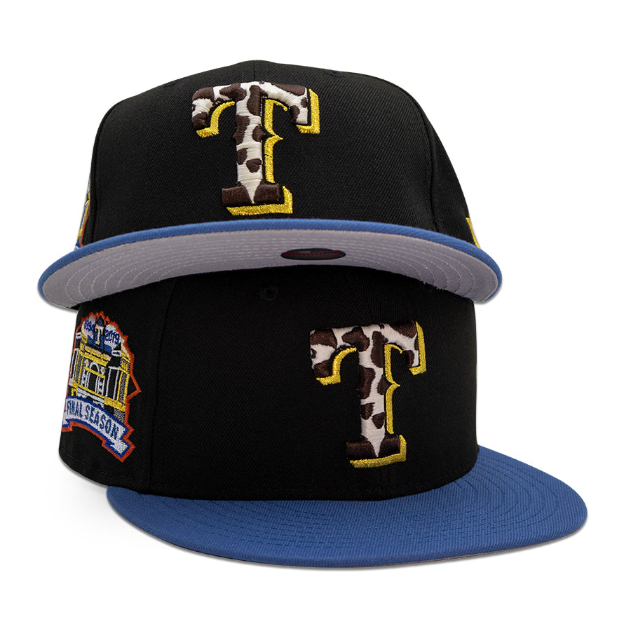Texas Rangers "TRAFALGAR LAW" Exclusive New Era 59FIFTY Fitted Hat -Black/Indigo