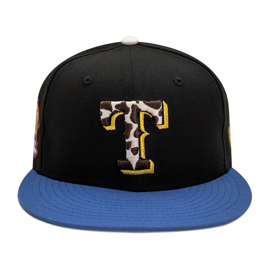 Texas Rangers "TRAFALGAR LAW" Exclusive New Era 59FIFTY Fitted Hat -Black/Indigo