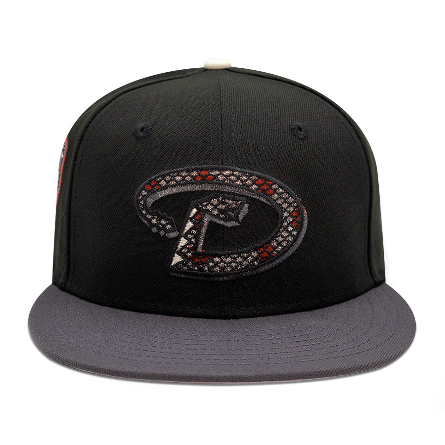 Arizona Diamondbacks "MOTHER OF DRAGONS" Exclusive New Era 59FIFTY Fitted Hat - Black/Dark Graphite