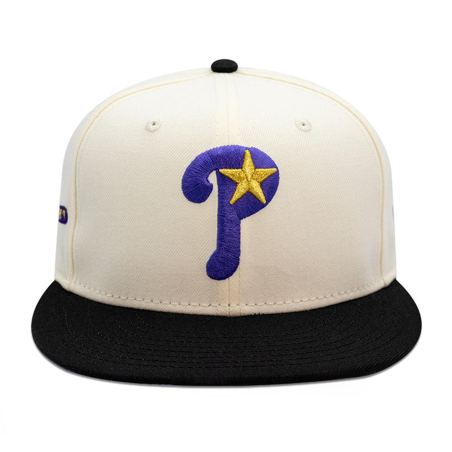 Philadelphia Phillies "PURPLE REIGN" Exclusive New Era 59FIFTY Fitted Hat - Chrome/Black