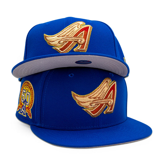 Anaheim Angels "ICARUS" Exclusive New Era 59FIFTY Fitted Hat - Blue Azure