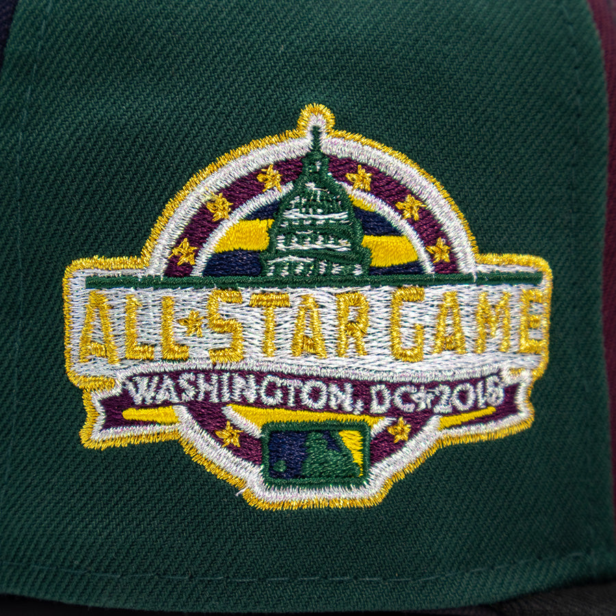 Washington Nationals "HORSE POWER" Exclusive Pinwheel New Era 59FIFTY Fitted Hat - Navy/Maroon/Dark Green/Black