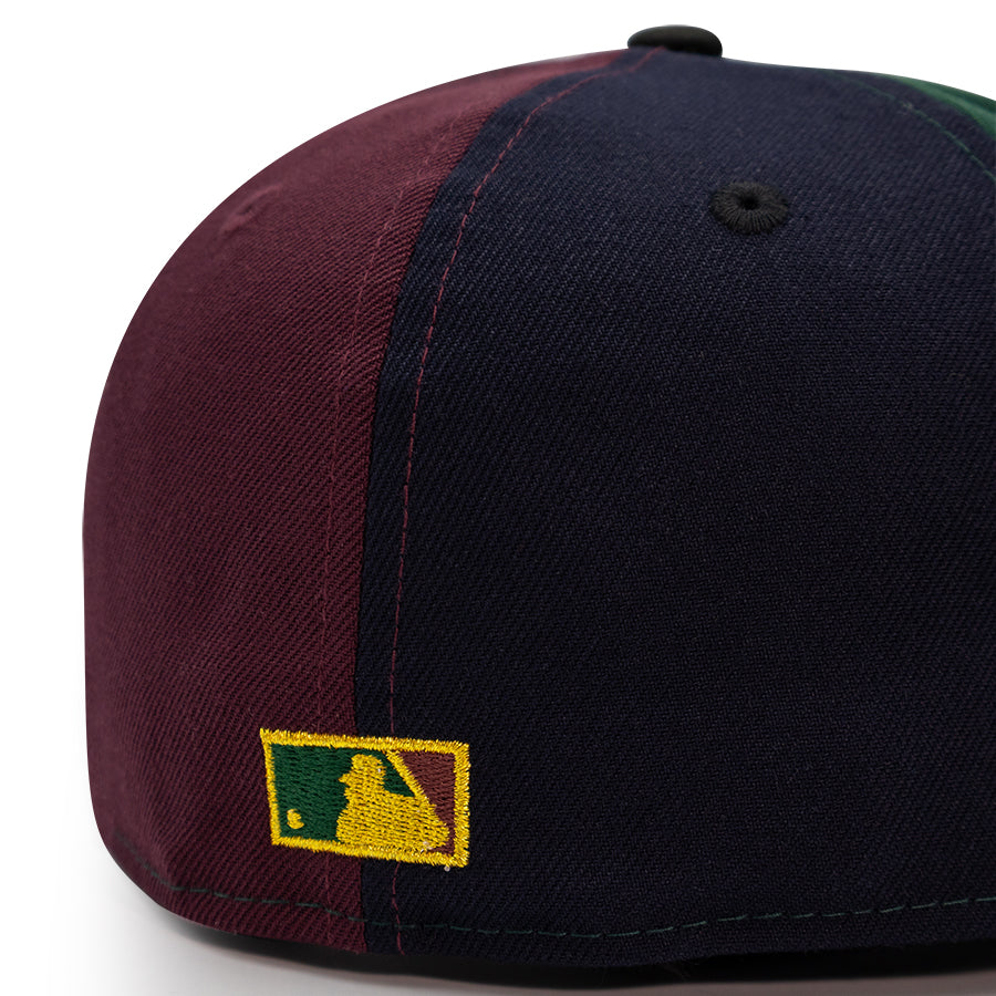 Washington Nationals "HORSE POWER" Exclusive Pinwheel New Era 59FIFTY Fitted Hat - Navy/Maroon/Dark Green/Black