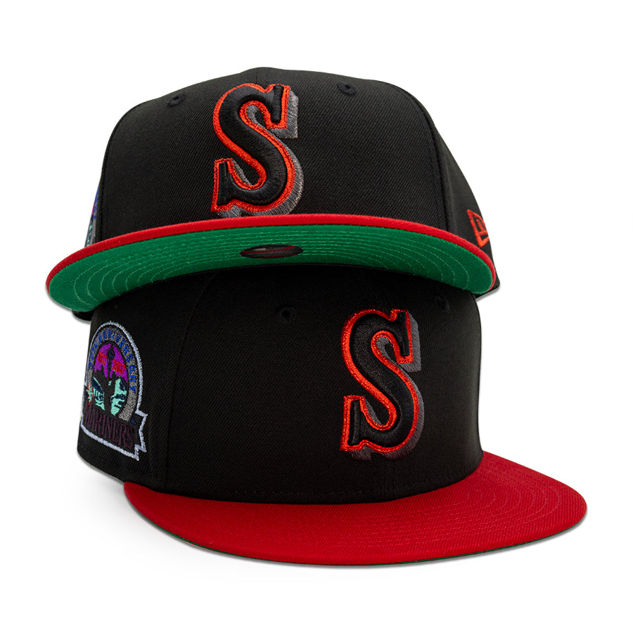 Seattle Mariners "STRANGER THINGS 1.5" Exclusive New Era 59Fifty Fitted Hat - Black/Scarlet