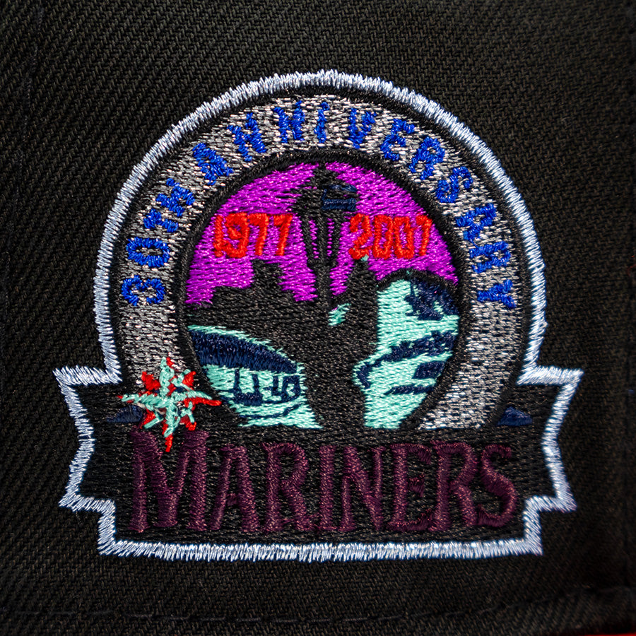 Seattle Mariners "STRANGER THINGS 1.5" Exclusive New Era 59Fifty Fitted Hat - Black/Scarlet