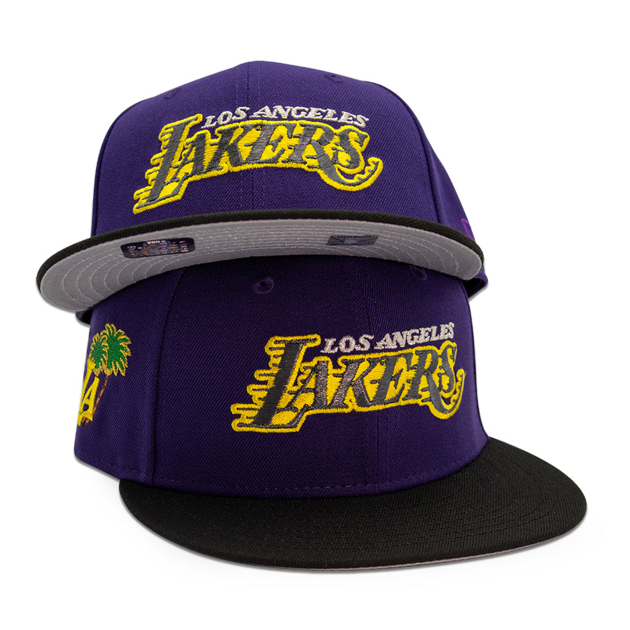Los Angeles Lakers "LALA LAND" Exclusive New Era 59Fifty Fitted Hat -Purple/Black