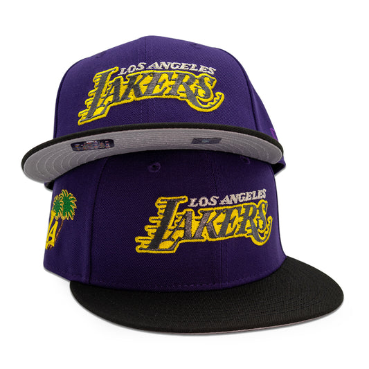 Los Angeles Lakers "LALA LAND" Exclusive New Era 59Fifty Fitted Hat -Purple/Black