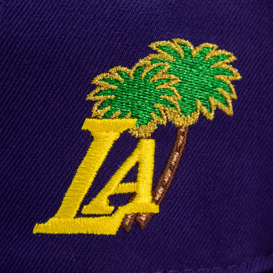 Los Angeles Lakers "LALA LAND" Exclusive New Era 59Fifty Fitted Hat -Purple/Black