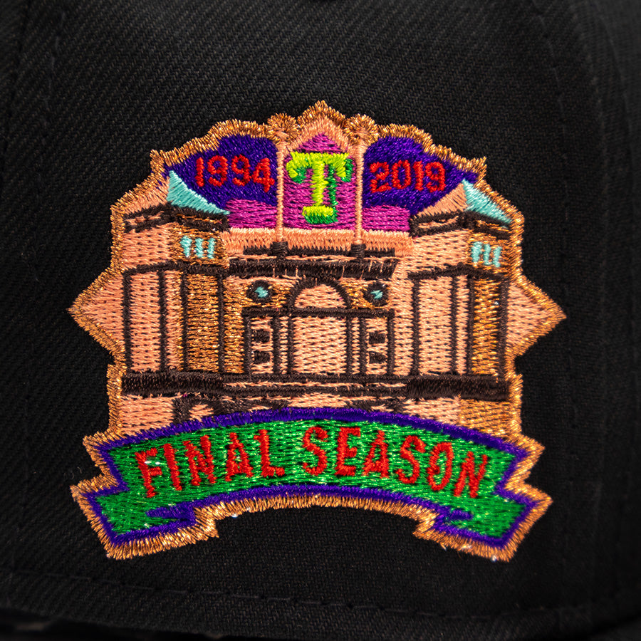 Texas Rangers "TREEHOUSE OF HORROR" Exclusive New Era 59Fifty Fitted Hat - Black