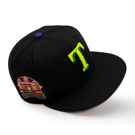 Texas Rangers "TREEHOUSE OF HORROR" Exclusive New Era 59Fifty Fitted Hat - Black