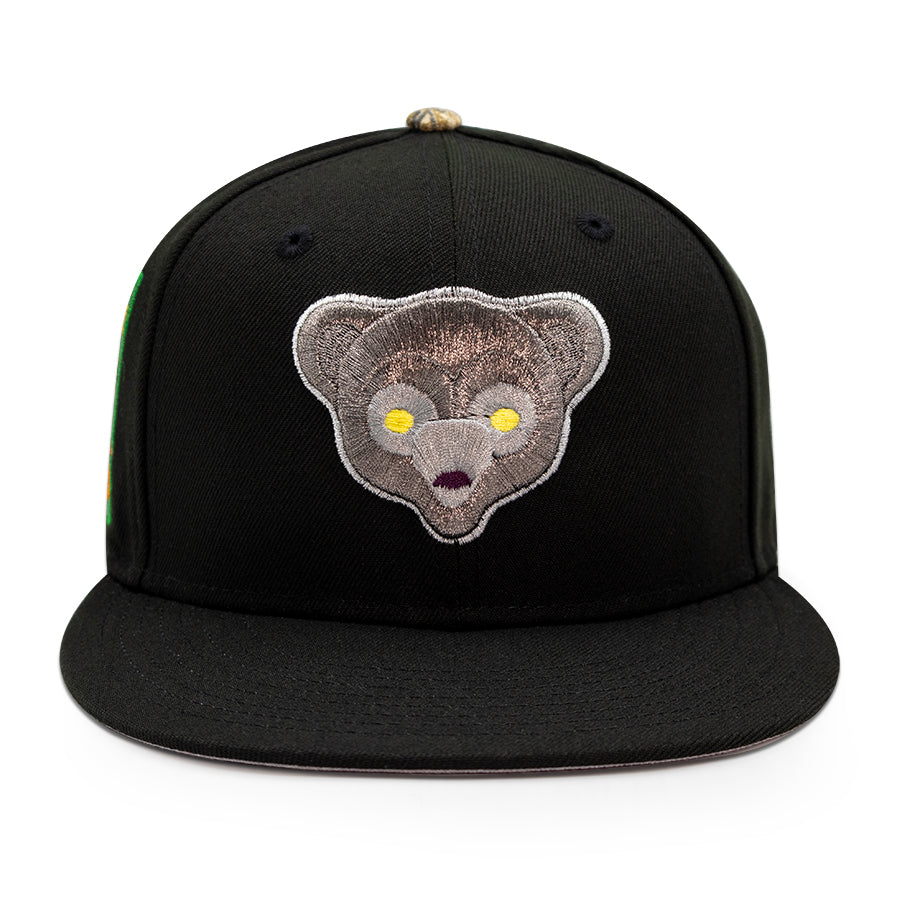 Chicago Cubs "BEAR NECESSITIES" Exclusive New Era 59Fifty Fitted Hat - Black