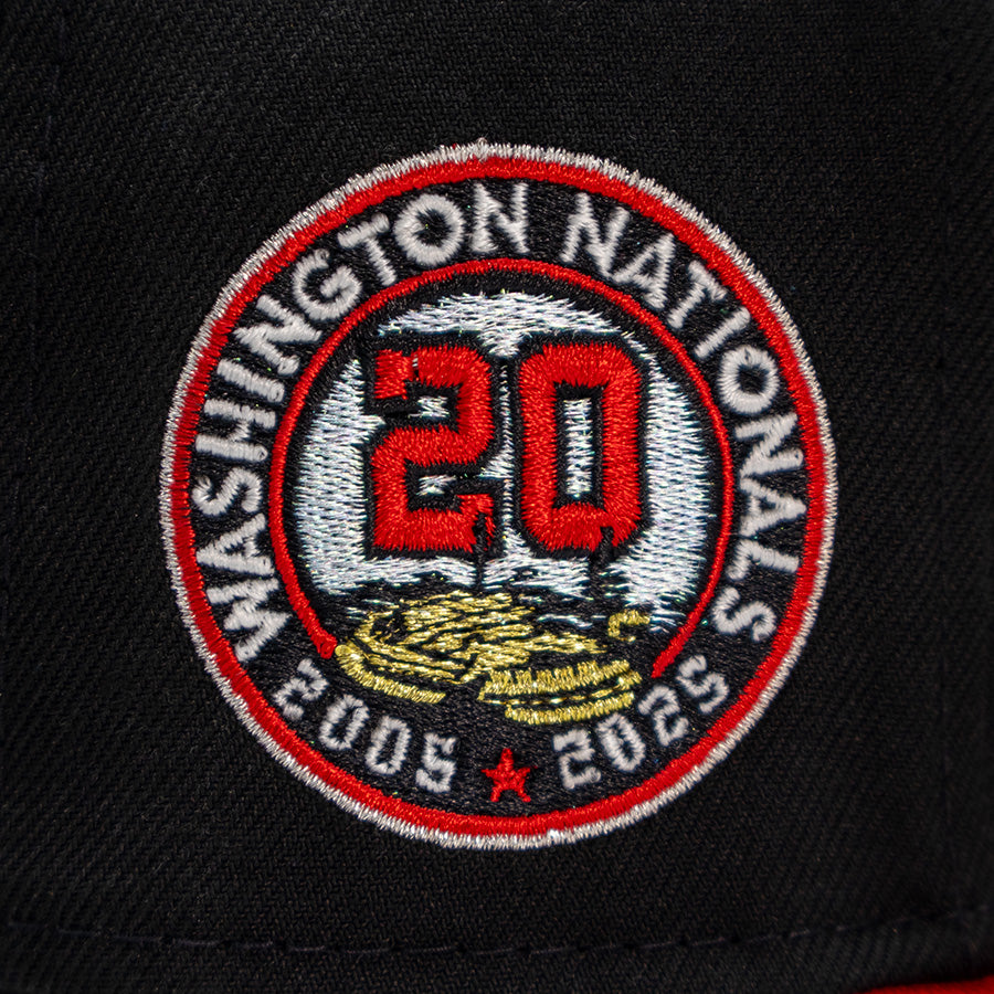 Washington Nationals "DRACULA’S CURSE” Exclusive New Era 59Fifty Fitted Hat - Black/Red