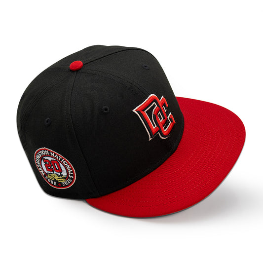 Washington Nationals "DRACULA’S CURSE” Exclusive New Era 59Fifty Fitted Hat - Black/Red