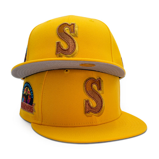 Seattle Mariners "ABYSSS" Exclusive New Era 59Fifty Fitted Hat - A-GOLD