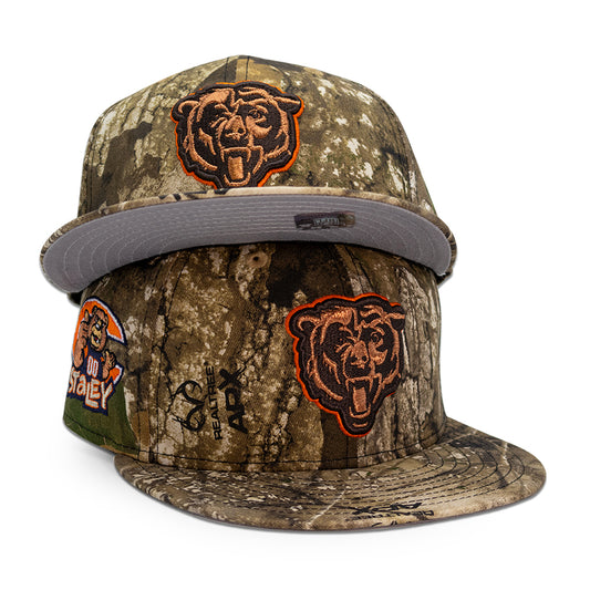 Chicago Bears "The Claw" Exclusive New Era 59Fifty Fitted Hat - Apx Real Tree