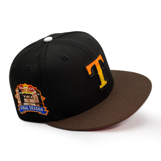Texas Rangers "TREMBLE" Exclusive New Era 59Fifty Fitted Hat - Black/Walnut