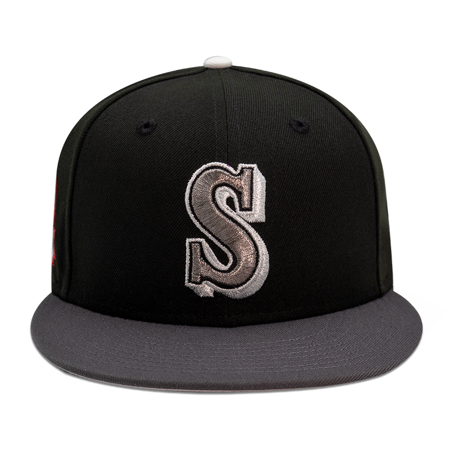 Seattle Mariners "S.H. SASUKE" Exclusive New Era 59Fifty Fitted Hat - Black/Graphite