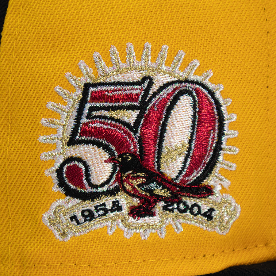 Baltimore Orioles "BAKIN O's" Pinwheel Exclusive New Era 59Fifty Fitted Hat - Black/Scarlet/A-Gold